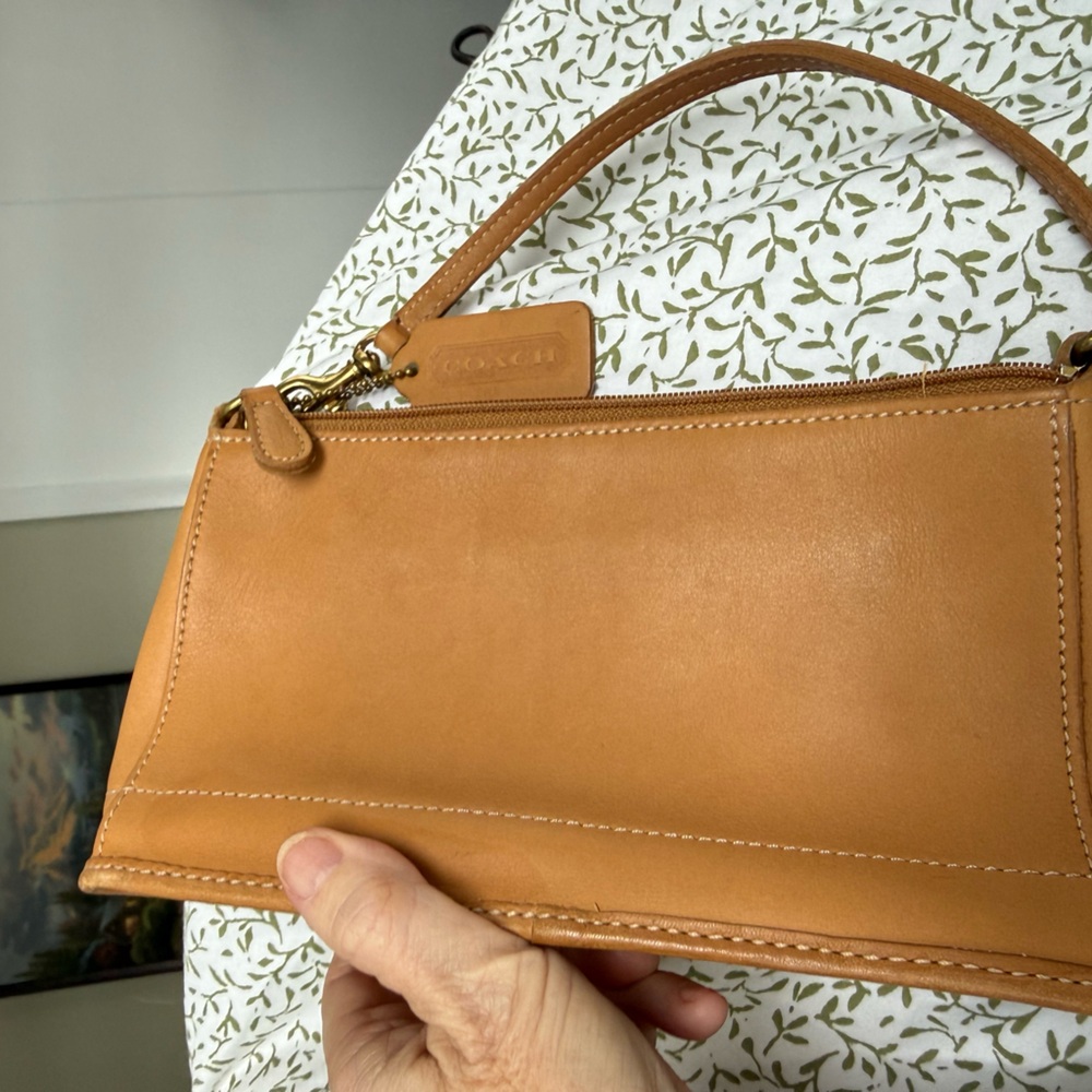 Coach 9311 Demi Bleeker min baguette Tan Leather Women's Bag - Picture 3 of 5
